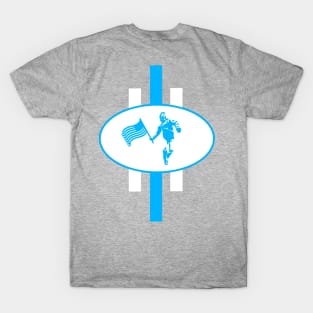 Kerosene Bill: Oval (White/Blue) T-Shirt